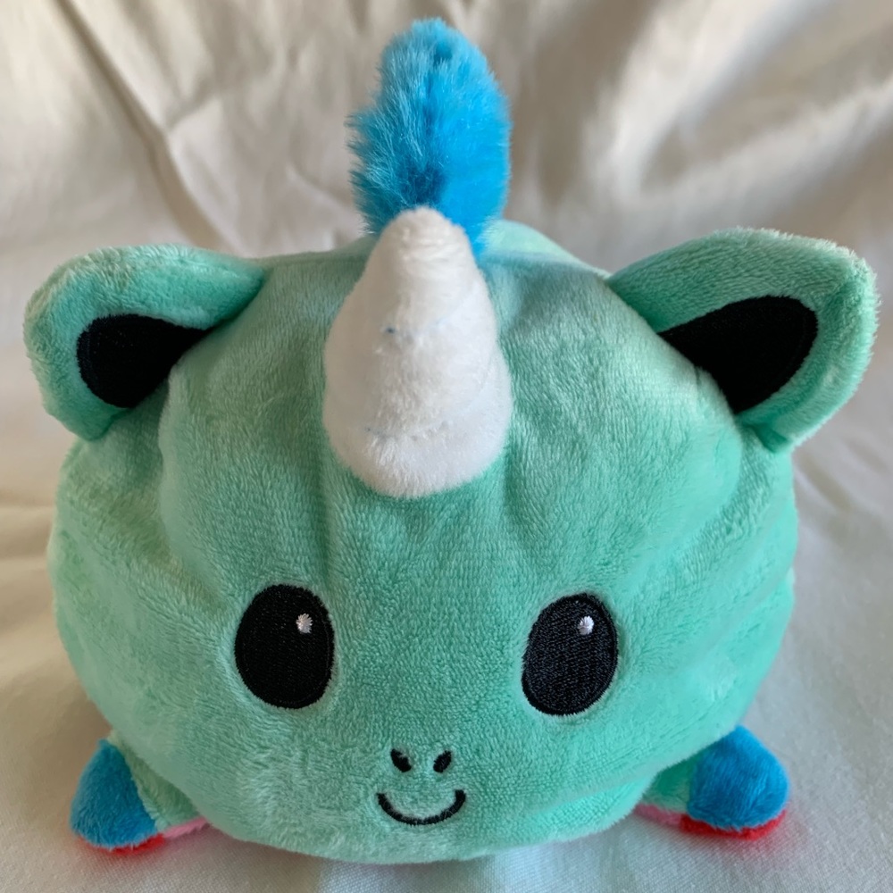 Tee Turtle Reversible Kittycorn Plush Toy Happy Mas